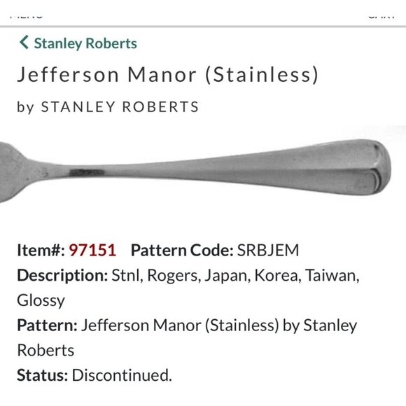 Stanley Roberts Jefferson Manor Stainless Steel Dinner Forks - Set Of 4 Korea - Picture 1 of 4
